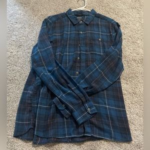 Hurley blue flannel size L